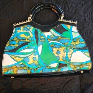 Vintage hard vinyl purse